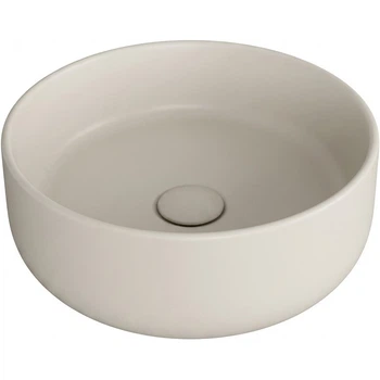 Раковина накладная Simas Foriu 400x400 круглая, бежевая матовая (FO01SM)