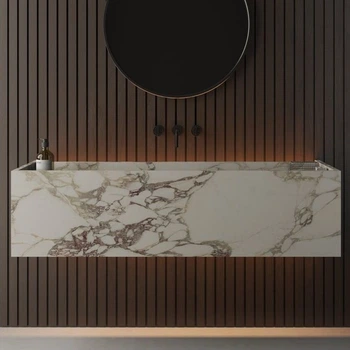 Умывальник подвесной Luxestone Stonesink 1440x500 прямоугольный, белый матовый (Stonesink_model_1_1)
