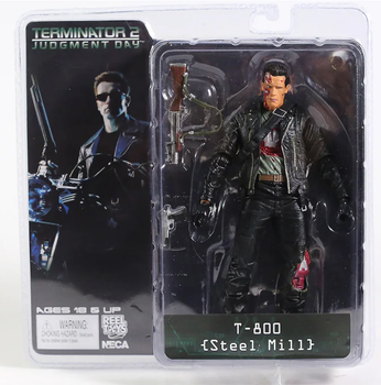 Фигурка коллекционная Терминатор 2: Судный День Т-800 Стальная фабрика (Terminator 2: Judgment Day T-800 Steel Mill), 18 см