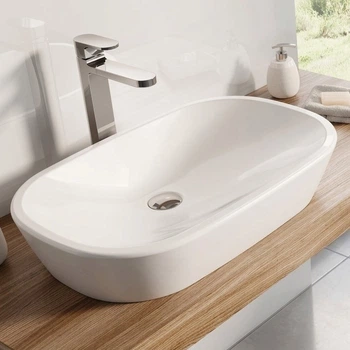 Умывальник накладной Ravak Ceramic 600x400 овальный, белый (XJX01160001)