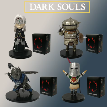 Набор коллекционных мини-фигурок Dark Souls — Рыцарь Солнца Солер, Луковый Рыцарь, Серебряный Рыцарь и Хранительница Огня, 4 шт