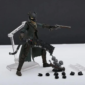 Коллекционная фигурка Охотник Хантер из игры BloodBorne Бладборн Yamamura Ямамура с аксессуарами, 15 см