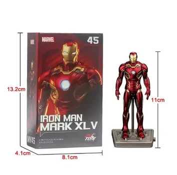 Коллекционная экшн-фигурка Железного Человека Марвел MARK XLV. Action Figure Marvel Iron Man Mark 45, 11 см в коробке, коллекционная модель