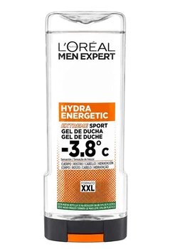 Гель для душа L'oréal Men Expert для очищення обличчя, тіла та волосся тонизирует, и освежает с глицерином и цитрусовым ароматом 400 мл Extreme Sport Shower Gel