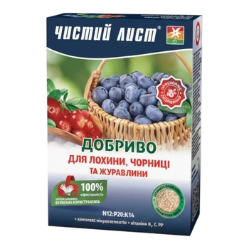 Удобрение минеральное для голубики черники и клюквы 900г Квитофор Чистый лист