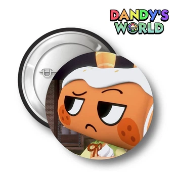 Значок закатний 56 мм з дизайном Dandy's world Roblox Мир Денди Роблокс персонаж Cosmo Космо (ЗЧ000010)