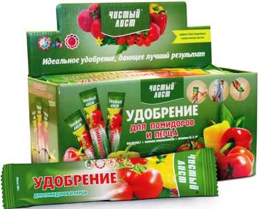 Удобрение минеральное для томатов и перца 100г Квитофор Чистый лист