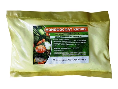 Монофосфат калия / монокалий фосфат удобрение калийно-фосфорное 300г Агроресурс