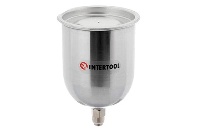 Бачок для краскопульта Intertool 600 мл наружная резьба М14 x 1.25 мм