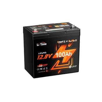 Аккумуляторная батарея литий-железо-фосфатная с Bluetooth 12.8В 100А*ч LiFePO4 LiTime Xtramini L12V100-100-XTRA-MINI-BT-4-A55 (44-00512)