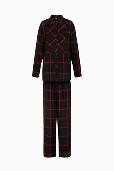 Комплект: рубашка и брюки Emporio Armani 48(XL) Черный-красный (155832)