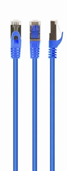 Патч корд Cablexpert PP6A-LSZHCU-B-10M, S/FTP, литой, 50u" штекер с фиксатором, 10м, синий