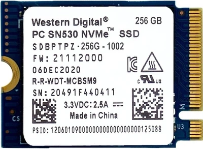 SSD диск Western Digital SN530 256GB M.2 2230 PCIe 3.0 x4 NVMe TLC (SDBPTPZ-256G) OEM