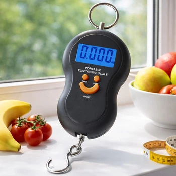 Весы кантерные до 50 кг на батарейках, 603A, Черный