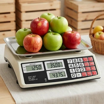 Торговые весы до 40кг, от сети, AT-702