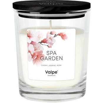 Свеча ароматичная с деревянной крышкой Aura (Bispol) "Spa Garden" (27719)