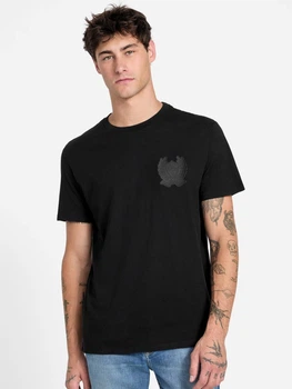 Футболка бавовняна довга чоловіча Guess824193702 L Чорна (1161925680)