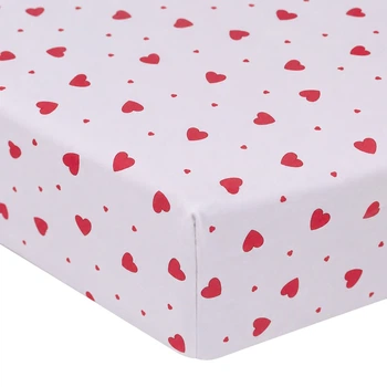 Простынь на резинке MirSon Фланель 015 Love 80x190 см (2200009653032)