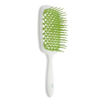 Щітка для волосся Janeke Superbrush 20 см*8 см біло-зелена