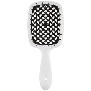 Щітка для волосся Janeke Superbrush 20 см*8 см Біла з чорним