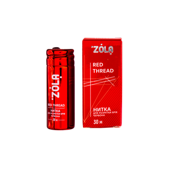 Нитка для розмітки брів ZOLA 30 м червона