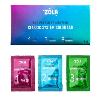 Набір для ламінування ZOLA Color Lab в саше Step 1, 2, 3 (3 x 1 мл)