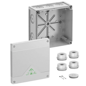 Розподільча коробка Abox 160-L негорюча 182x182x90 мм Сірий (sp81640001)