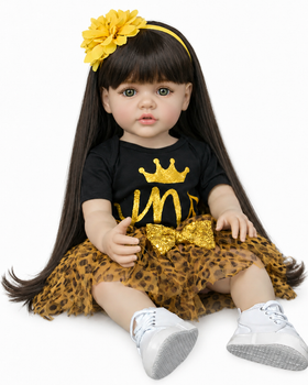 Реалистичная кукла Реборн 55 см полностью виниловая Doll Reborn Baby К0100211