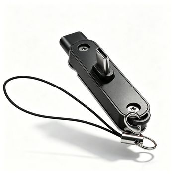 Адаптер USB Type-C to Type-C 240W з підставкою для телефону, T-подібний – чорний