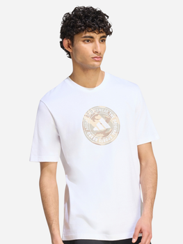 Футболка хлопковая длинная мужская Adidas Camo Circle Graphic T-Shirt KC7163 S Белая (4068804020576)