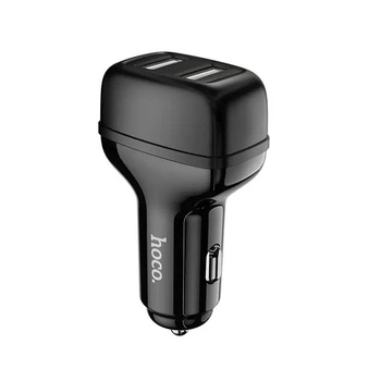 Автозаряджання Hoco Leader 2 USB 2.4 A чорна для автомобіля універсальна (Z36)