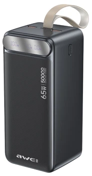 УМБ AWEI PA-81 50000 mAh 65W Black (6954284029551)