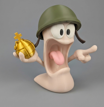 Фігурка з гри "Worms". Holy Hand Grenade. Hallelujah Bomb. Висота 18 см
