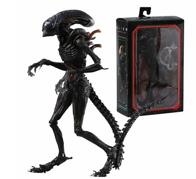 Фигурка Alien Romulus Scorched Xenomorph 25 см — Коллекционная игрушка-монстр Чужой Ромул в подарочной упаковке