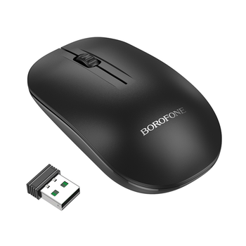 Беспроводная мышь Borofone BG14 Planet 2.4G Bluetooth эргономичная с точным отслеживанием Black