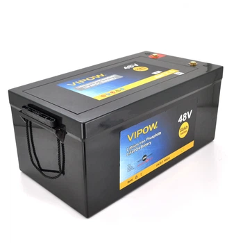 Аккумуляторная батарея Vipow LiFePO4 51,2V 50Ah ВМS 40A, 48V (530*240*225)