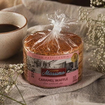 Вафлі Stroopwafels Massimo із карамеллю 252 гр