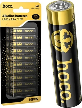 Батарейка Hoco JA2 AAA 1.5V Alkaline batteres LR03 (10 шт.) Black (45501)