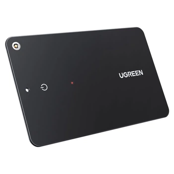 Трекер‑карта Ugreen FineTrack CM817 Slim Apple Find My IP68 черная (6941876242986)