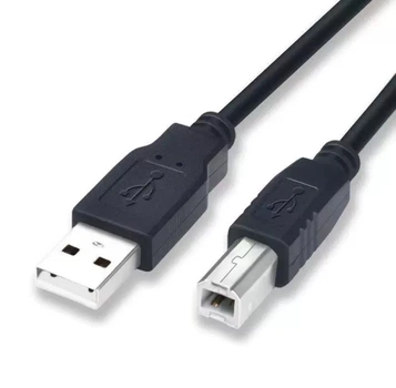 Кабель для принтера (сканера) USB 2.0 AM-BM / 1 метр. / Черный