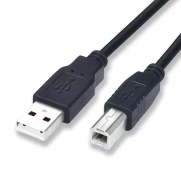 Кабель для принтера (сканера) USB 2.0 AM-BM / 50 см / Черный