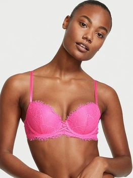 Кружевной бюстгальтер без пуш-ап розового цвета VICTORIA'S SECRET DREAM ANGELS р. 85С/38С арт. 30508