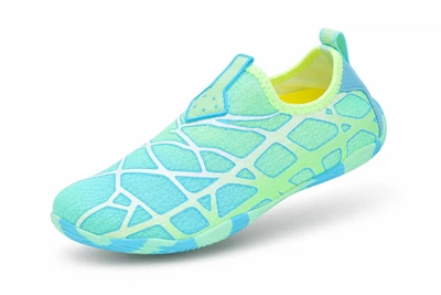 Обувь для пляжа и кораллов аквашузы Diving shoes зеленые с голубым 38 ( 23,8 см ) 165