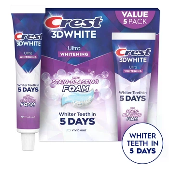 Ультраотбеливающая паста с защитой эмали CREST 3D WHITE ULTRA VIVID MINT, 147 грамм