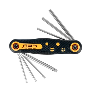 Універсальний набір ключів CED Multi Torx / Hex Key, Помаранчевий/Чорний 2000000216218