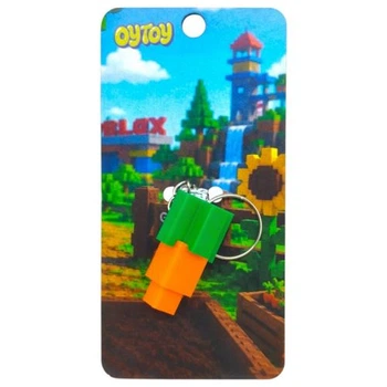 Брелок 3D печать "Roblox Carrot / Морковь GaG Keychain" Пластик Разноцвет (304036)