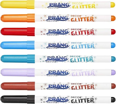 Фломастери Prang Decor Glitter Art з тонким наконечником змиваються 8 кольорів (74008)