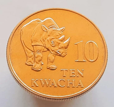Монета Замбія 10 квач 1992