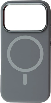 Чехол для смартфона Apple iPhone 17 Pro BeCover FIBRA Silicone OmniMag Gray (BC_716217)