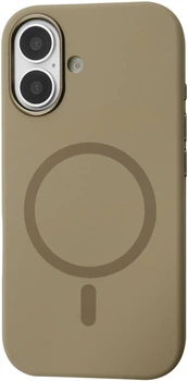 Чохол для смартфона Apple iPhone 16 BeCover FIBRA Silicone OmniMag Brown (BC_716224)